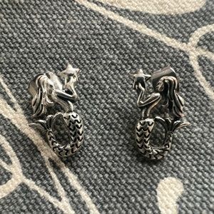 Mermaid post earring